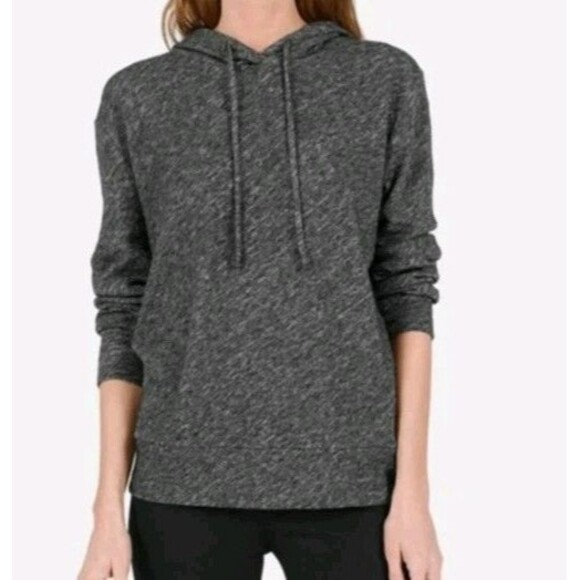 Sweaters - Everlane Women's 100% Wool Drawstring Pullover Hoodie Kangaroo Pockets Gray L